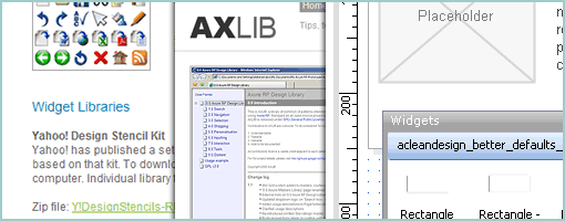 Axure Widget-Bibliotheken